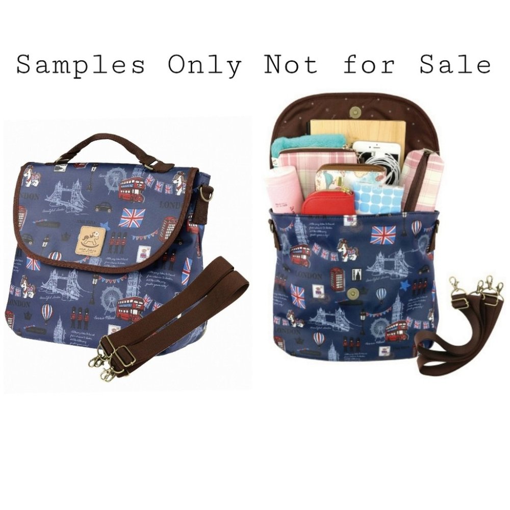 Waterproof Plaid Handbag Backpack Crossbody Bag - Picture 4 of 15